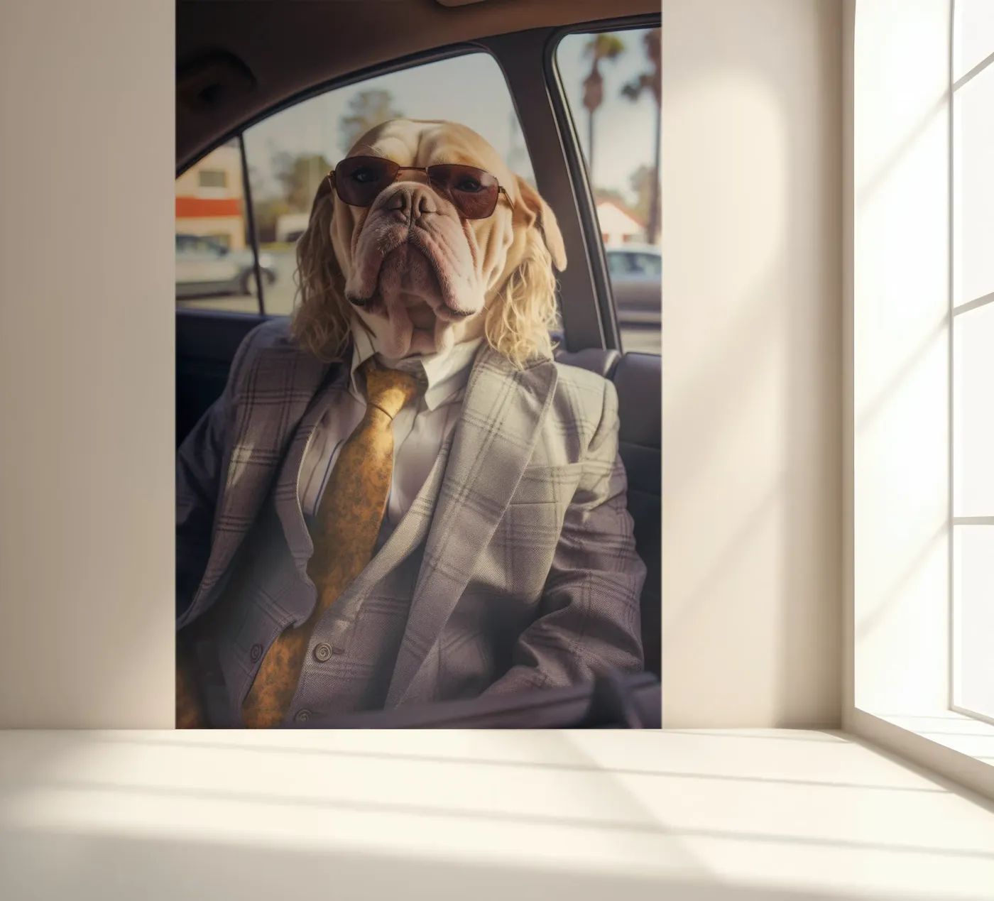 Jake fotobehang van Affiches Chien Originales – Dogland