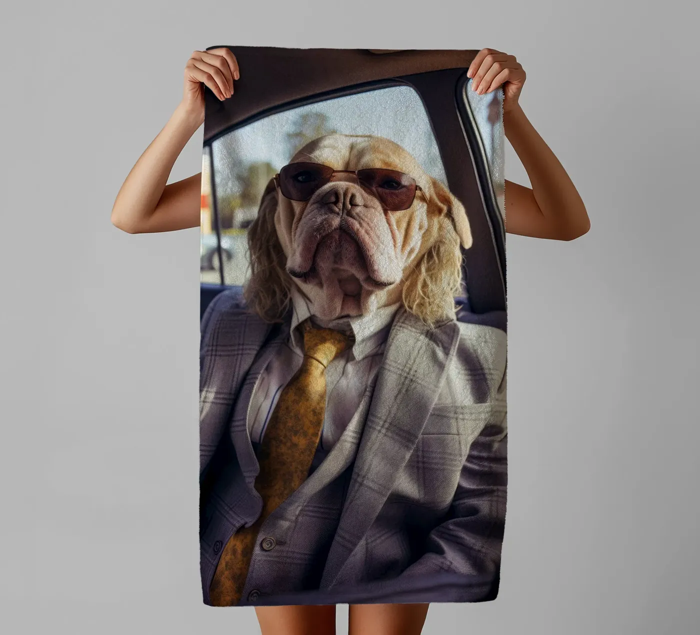 Jake Handtuch von Affiches Chien Originales – Dogland