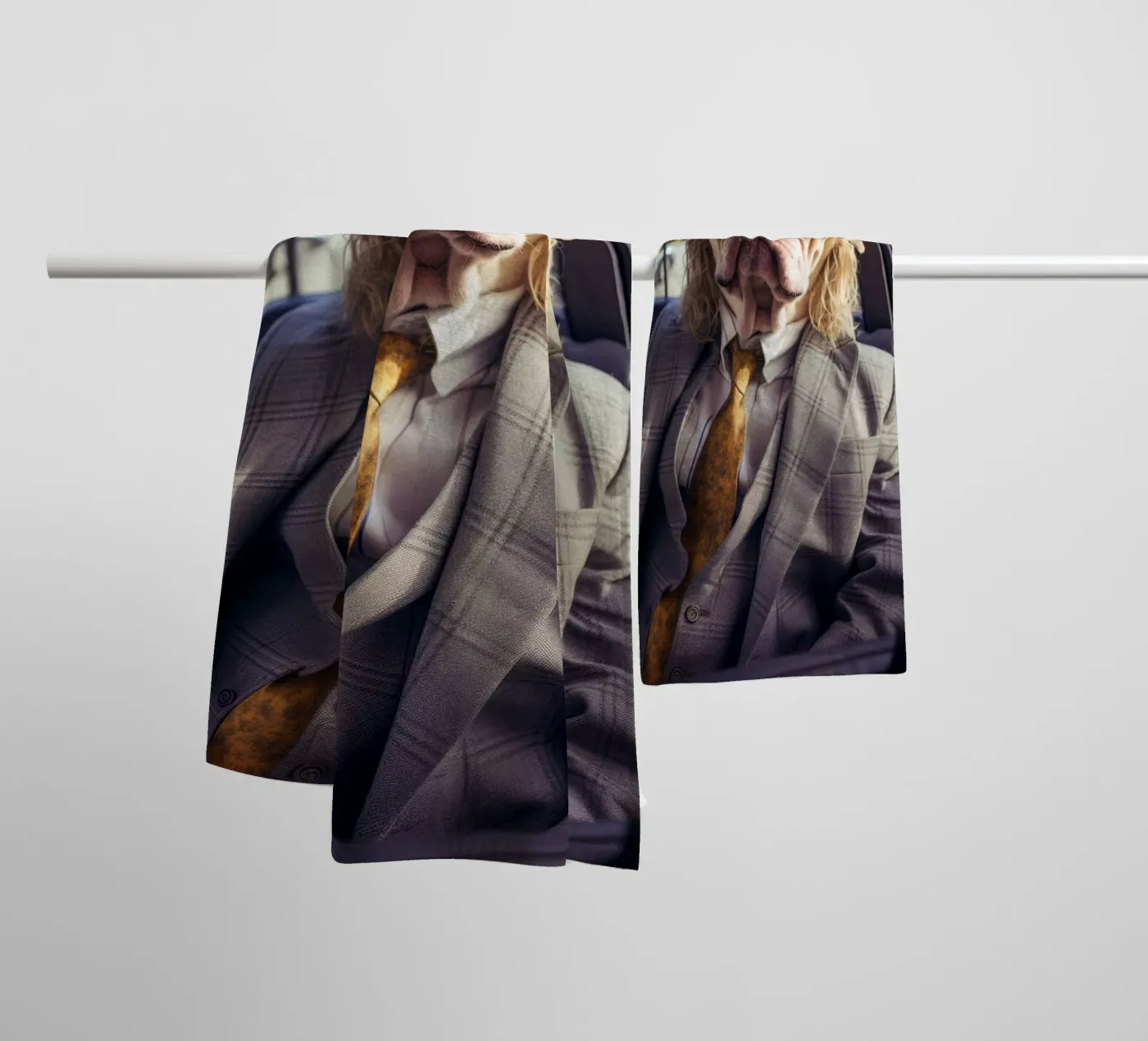 Jake Handtuch von Affiches Chien Originales – Dogland