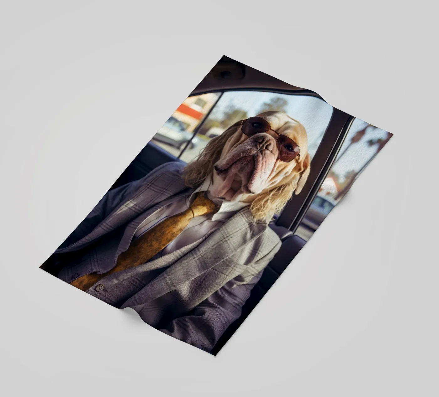Jake beach towel by Affiches Chien Originales – Dogland