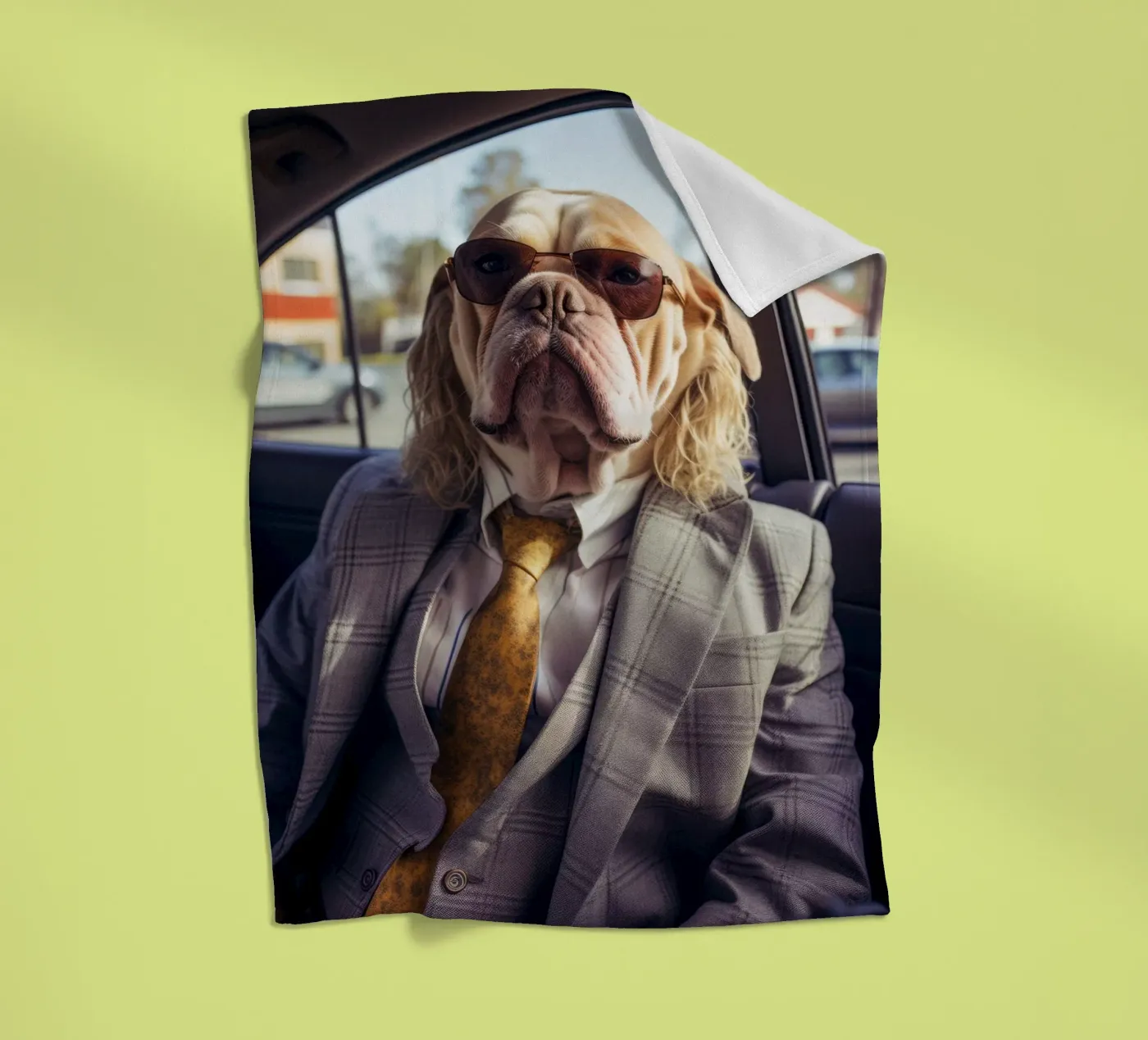 Jake fleecedeken van Affiches Chien Originales – Dogland