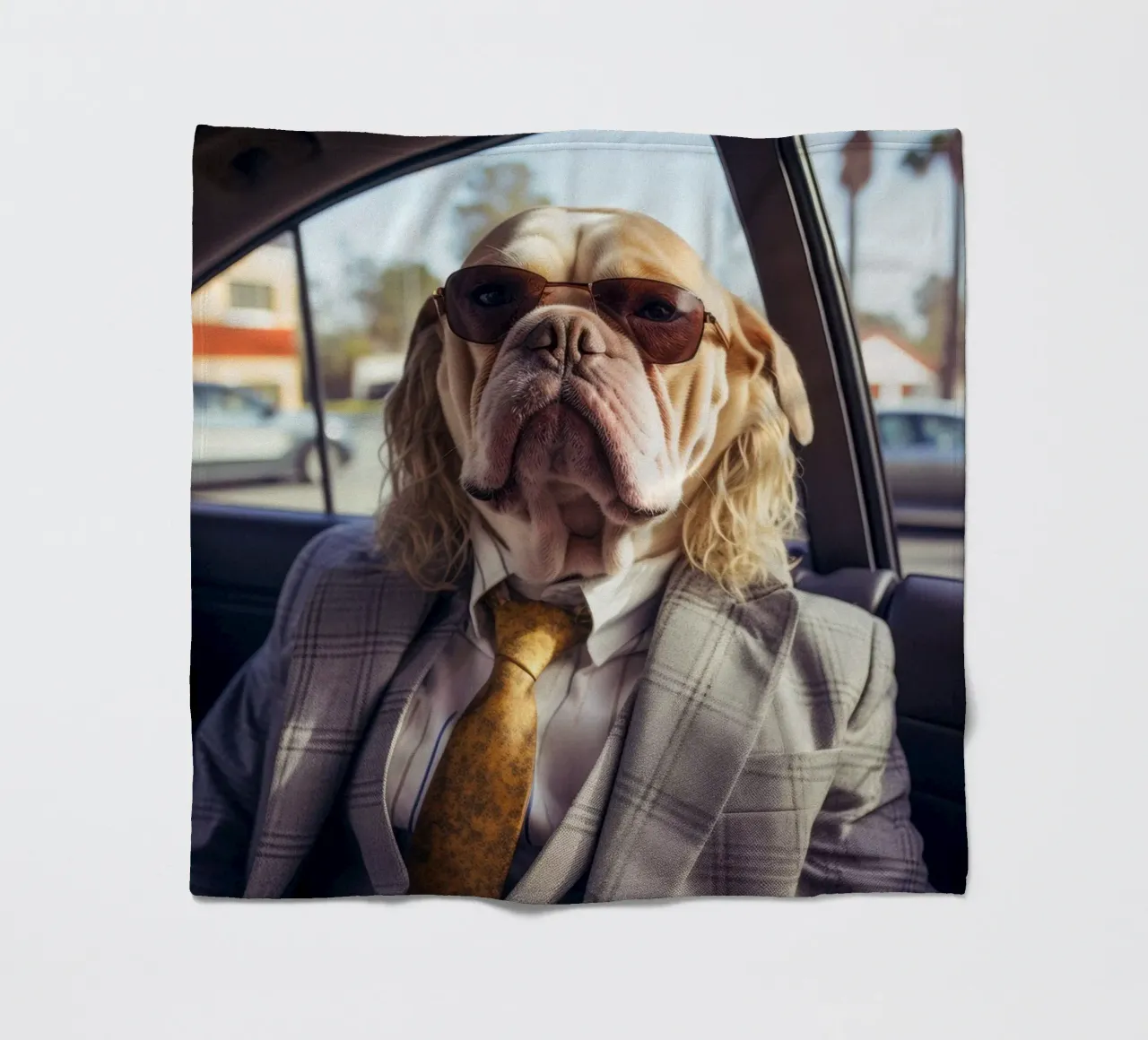 Jake Fleecedecke von Affiches Chien Originales – Dogland