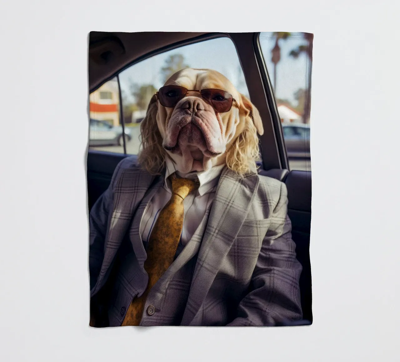 Jake Fleecedecke von Affiches Chien Originales – Dogland