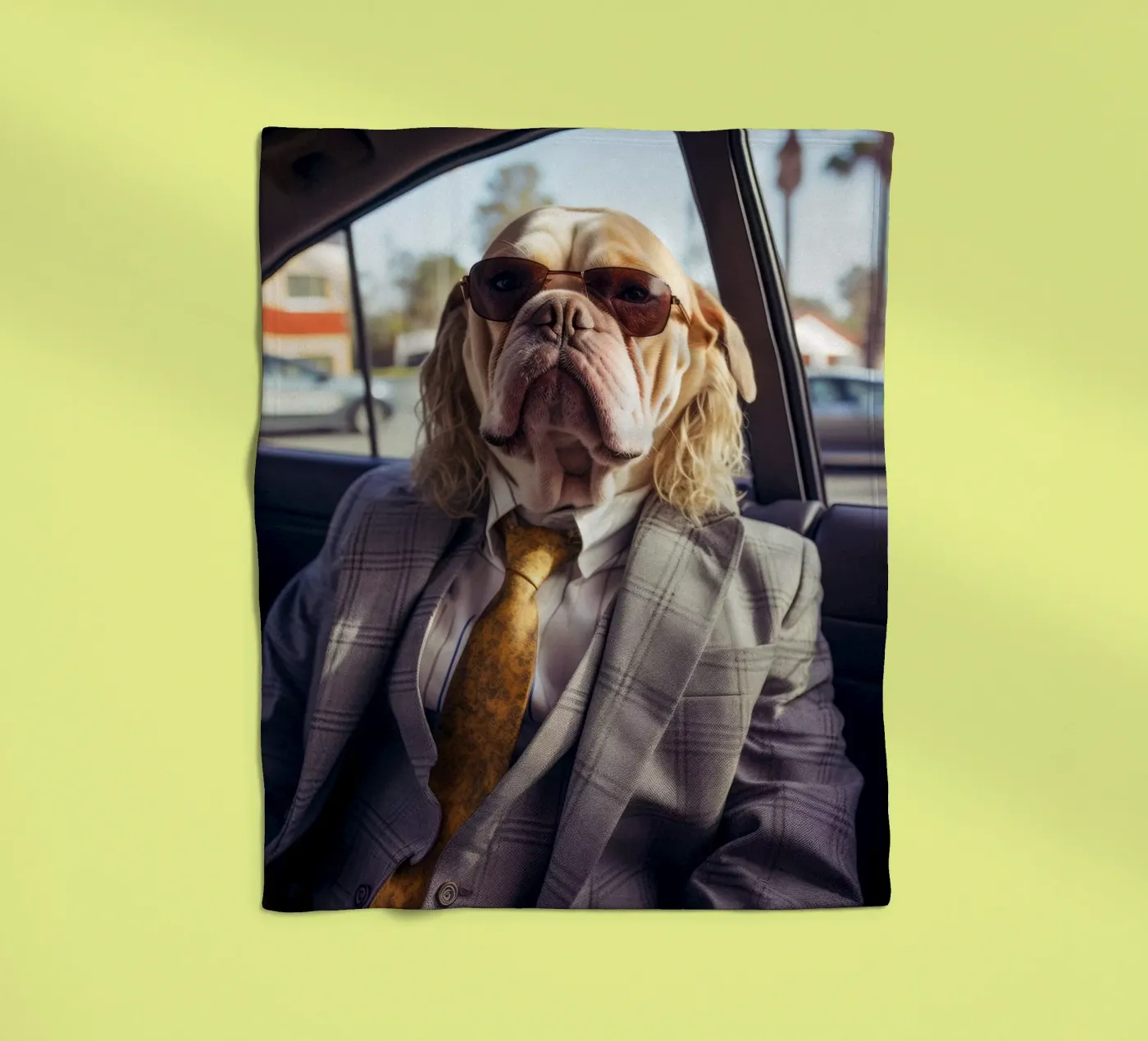 Jake fleecedeken van Affiches Chien Originales – Dogland