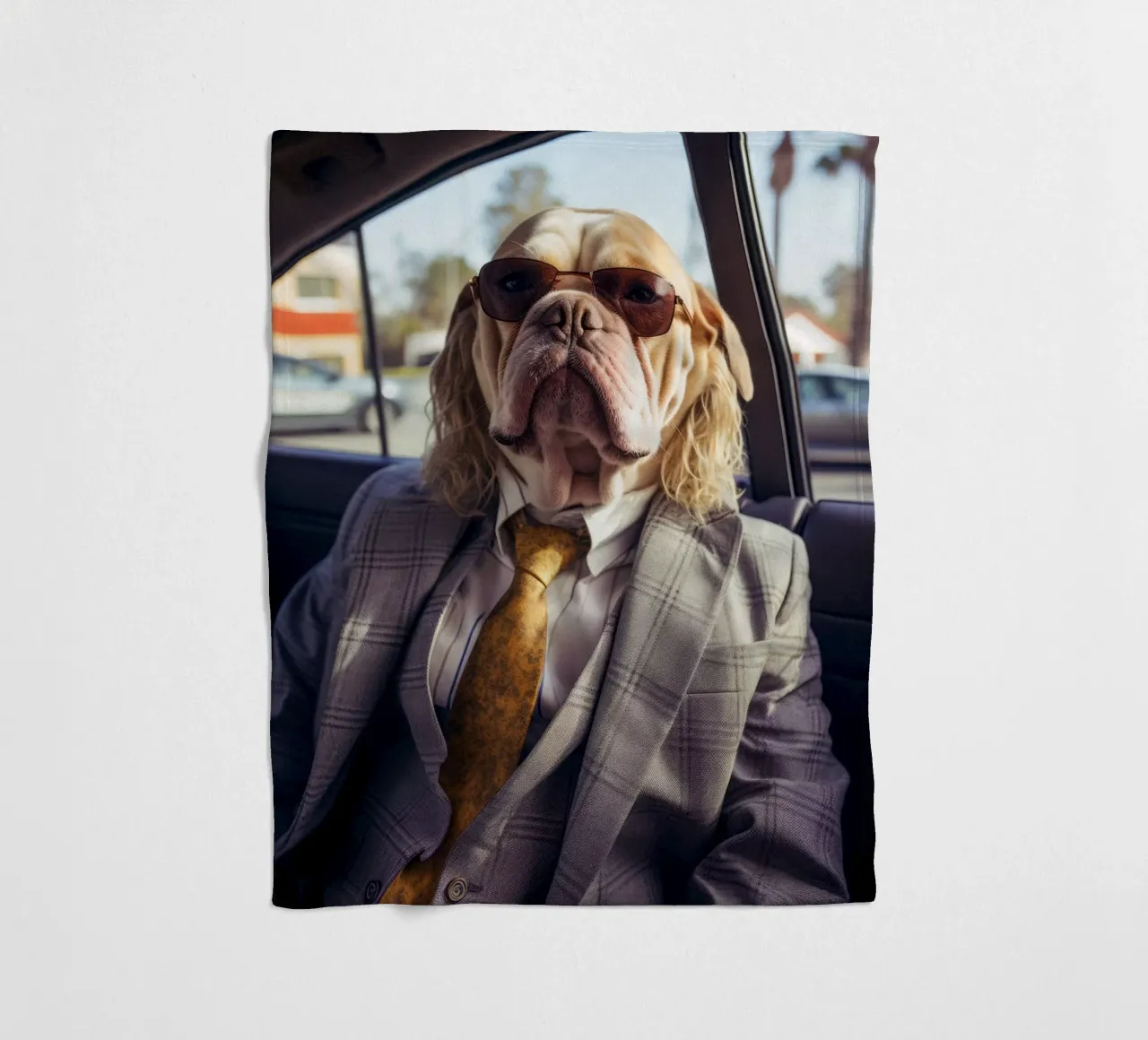 Jake Fleecedecke von Affiches Chien Originales – Dogland