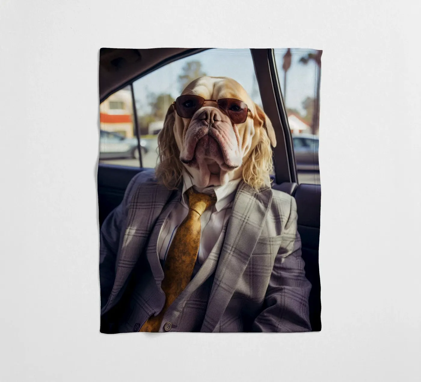 Jake fleecedeken van Affiches Chien Originales – Dogland