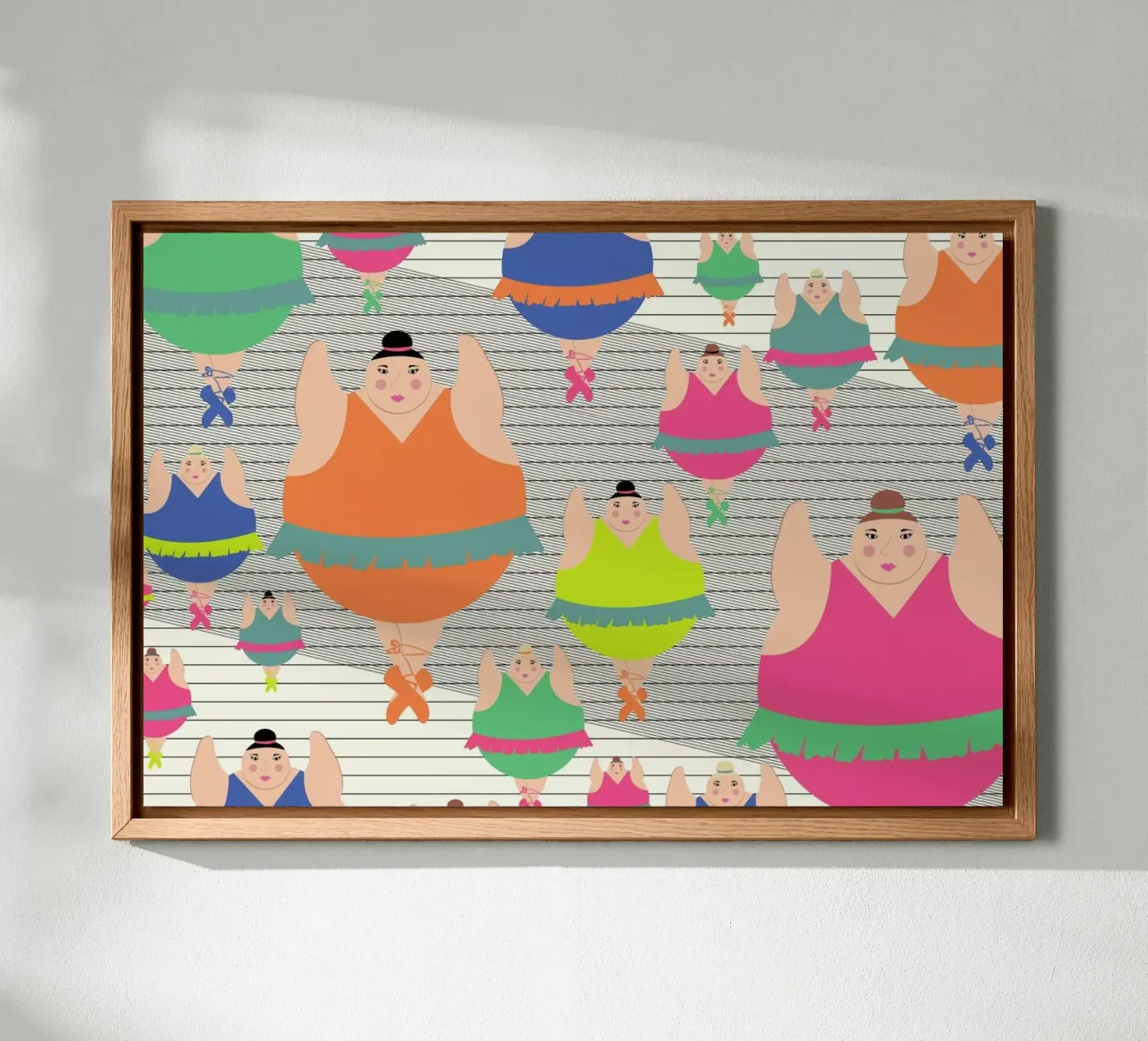 Modern Dancers 2 canvas by Maria Kritzas