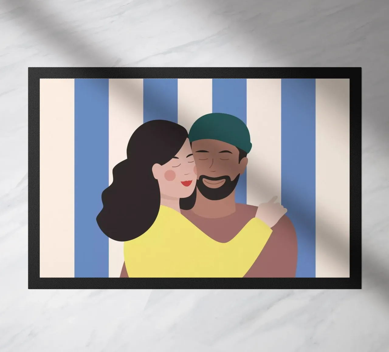 Koppel deurmat van janamossmann