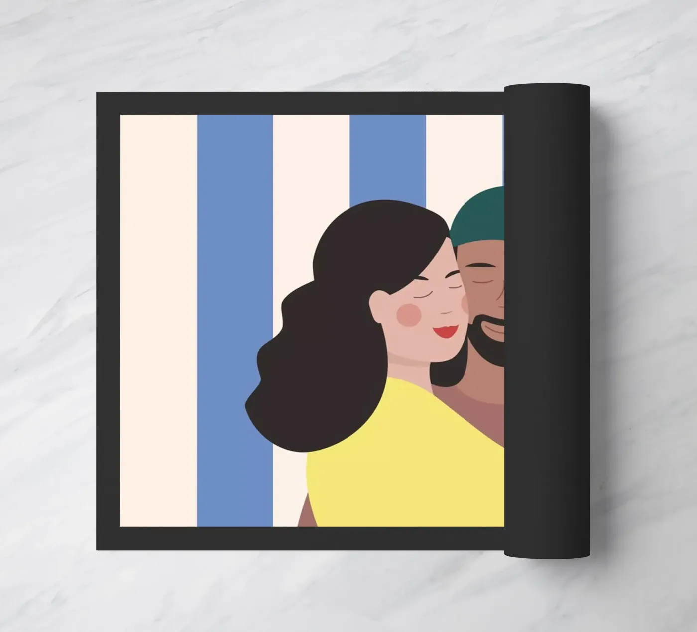 Koppel deurmat van janamossmann