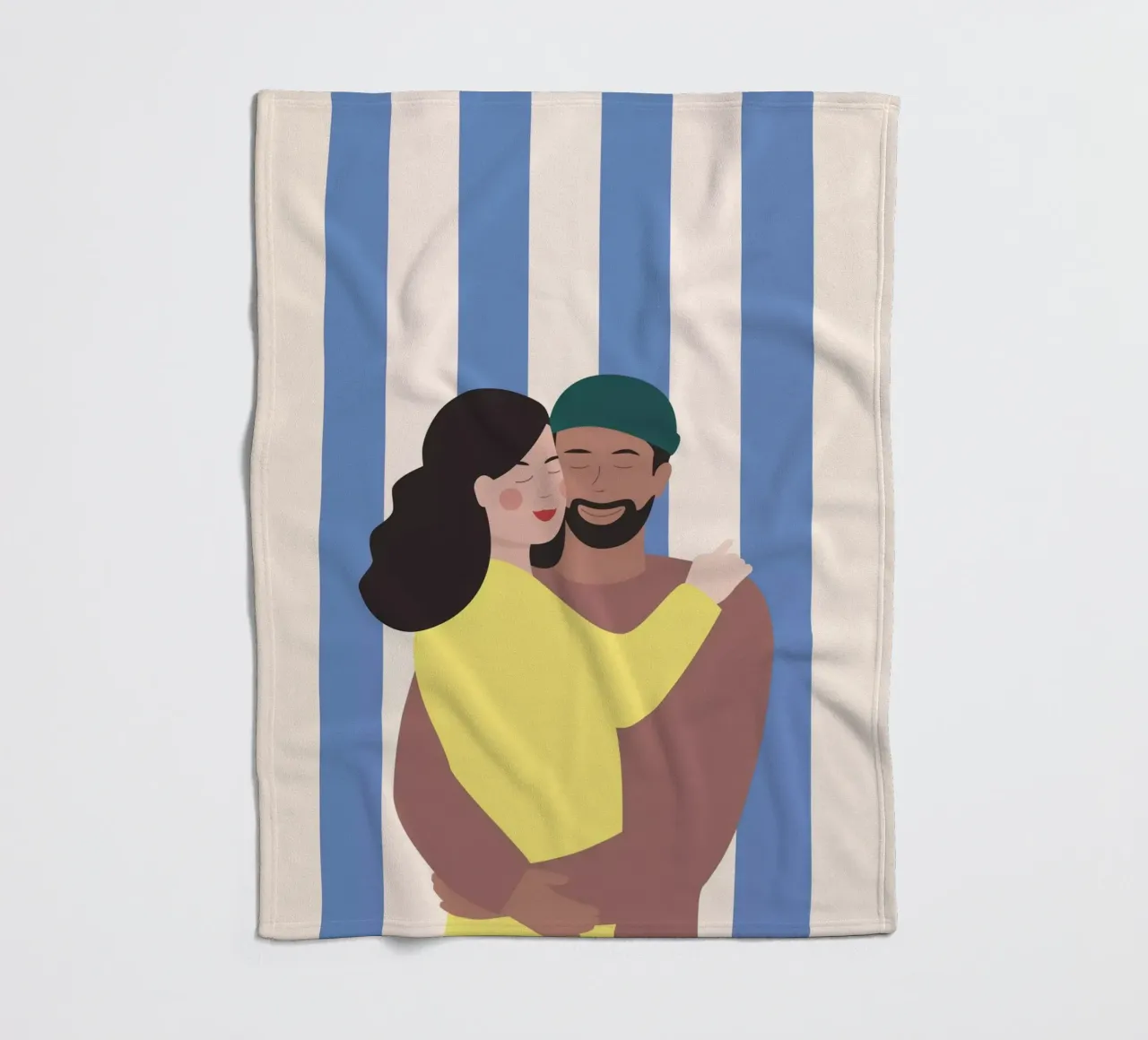 Koppel fleecedeken van janamossmann