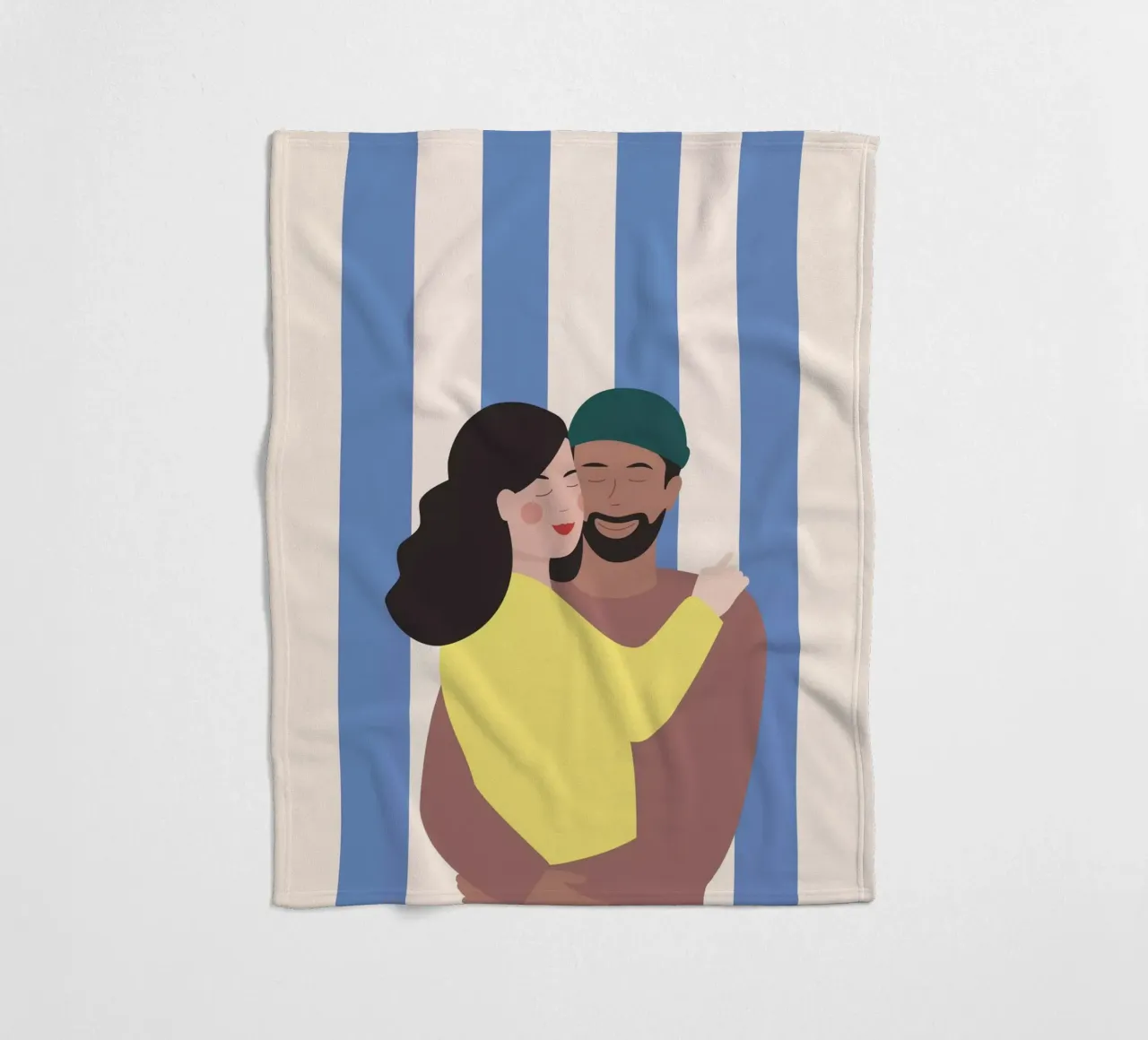 Koppel fleecedeken van janamossmann