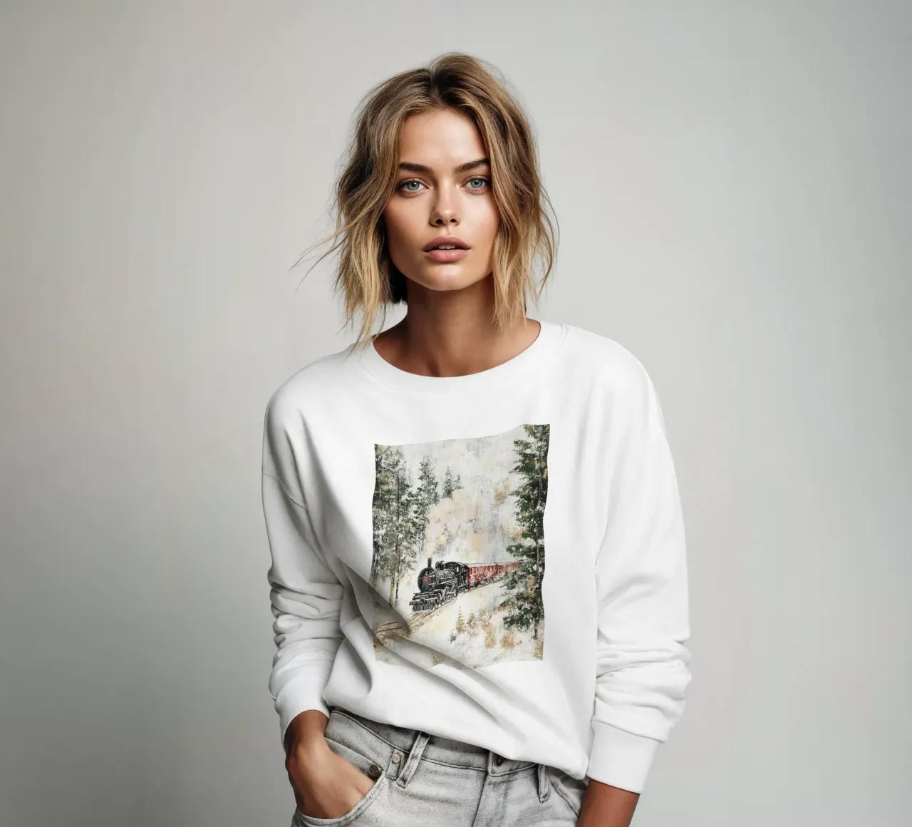 Polar Express sweatshirt by treechild
