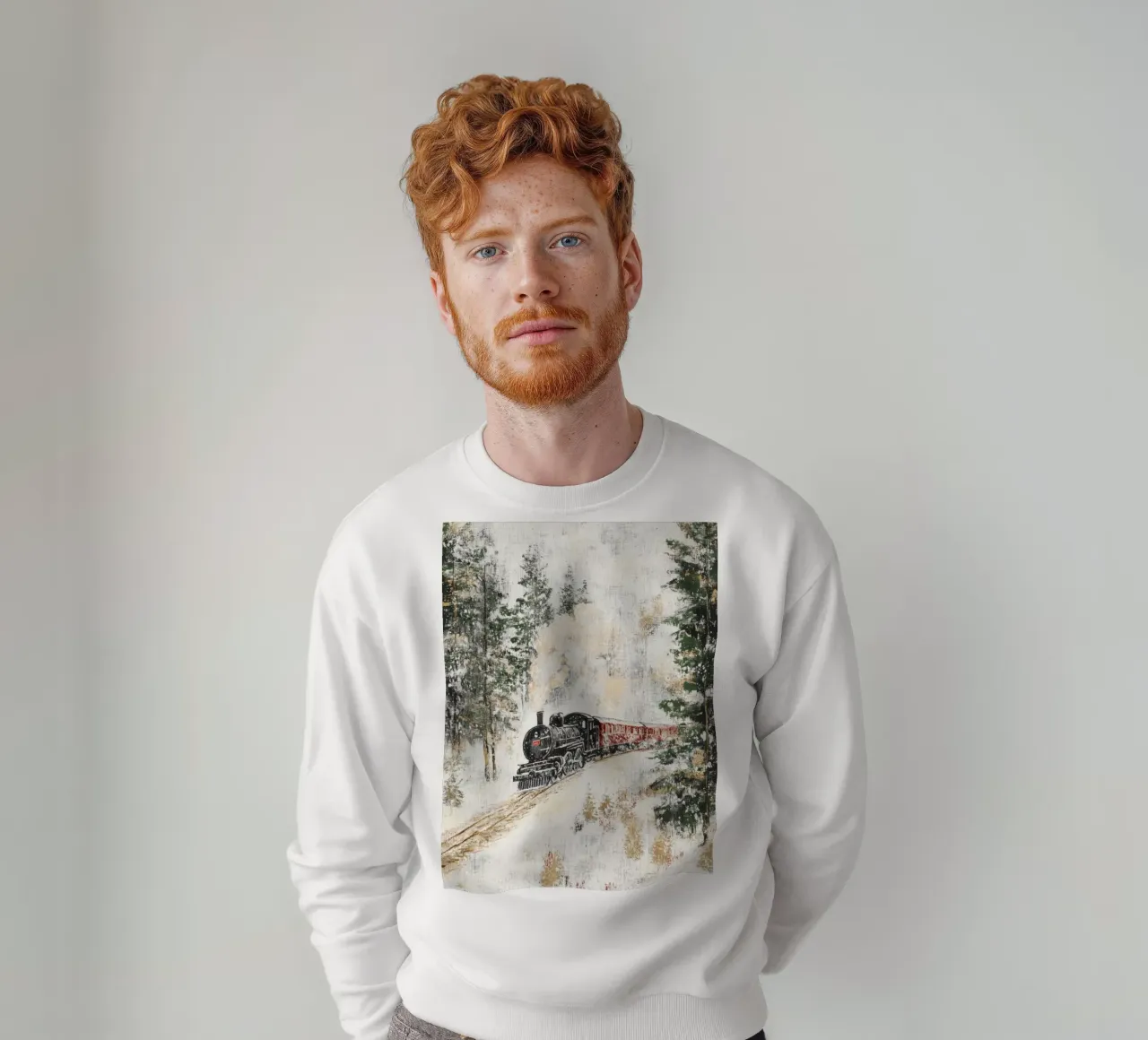Polar Express sweatshirt by treechild