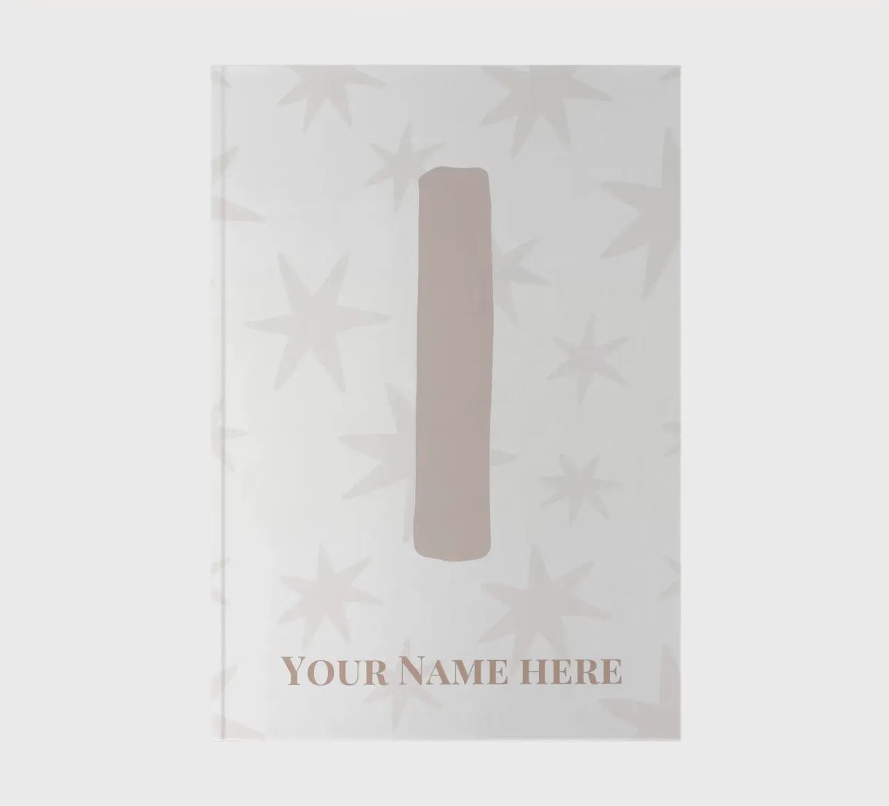 Letter I, Personalized Name Print, Personalized initial notebook by The Custom Letter