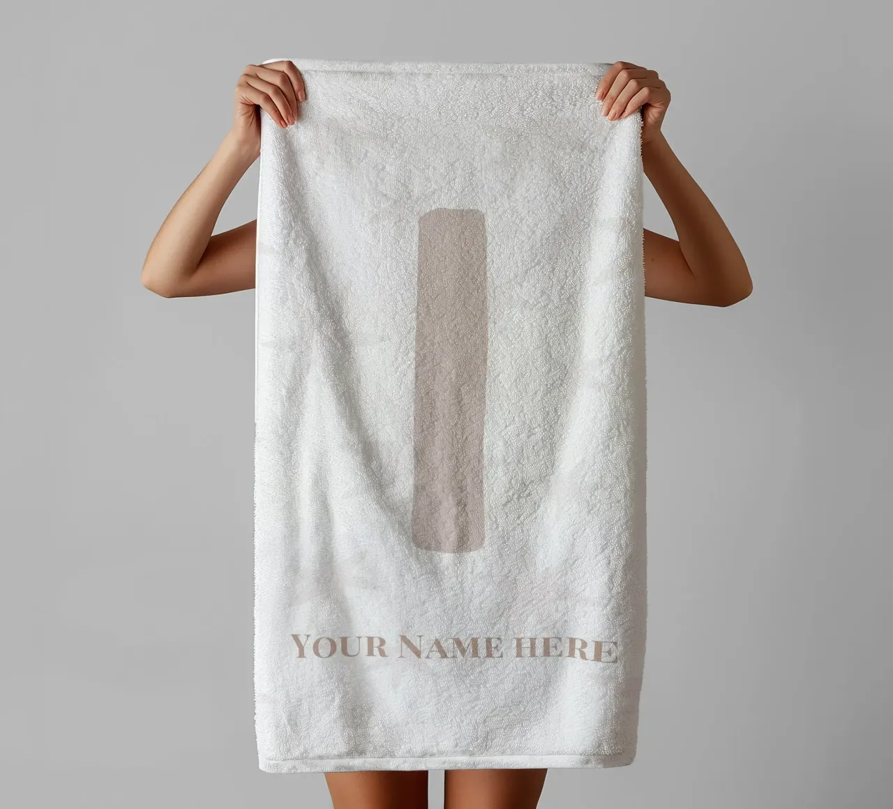 Letter I, Personalized Name Print, Personalized initial towel by The Custom Letter
