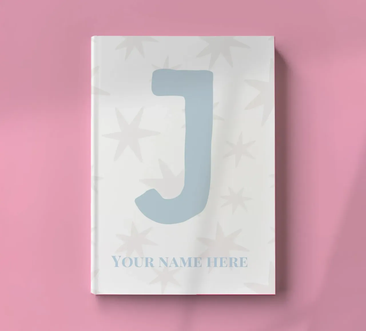 Letter J, Personalized Name Print, Personalized initial notebook by The Custom Letter