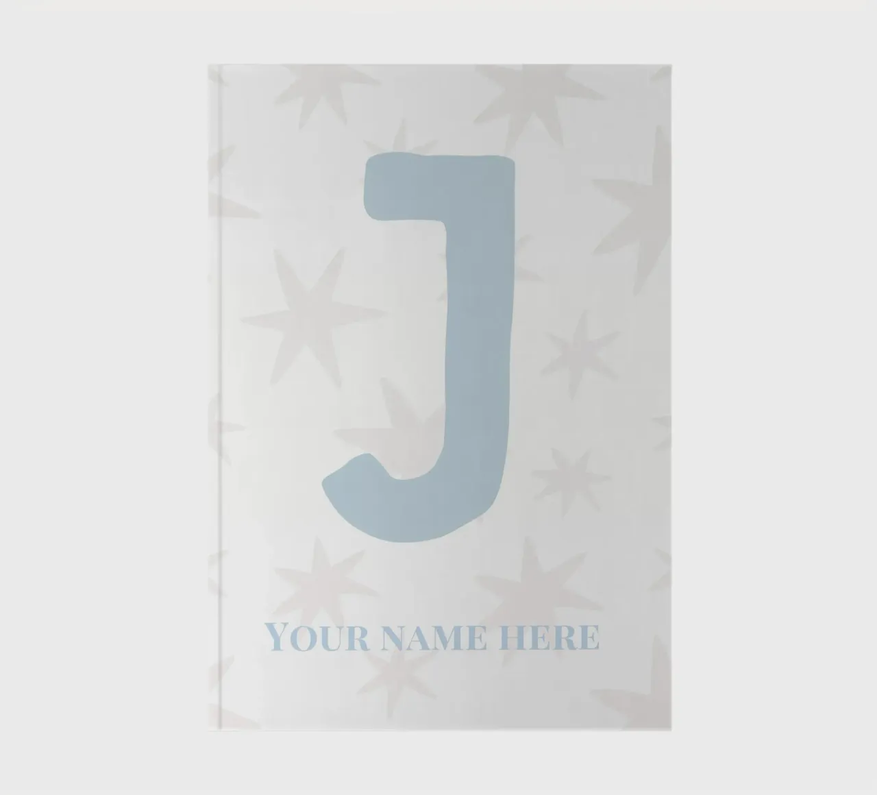 Letter J, Personalized Name Print, Personalized initial notebook by The Custom Letter
