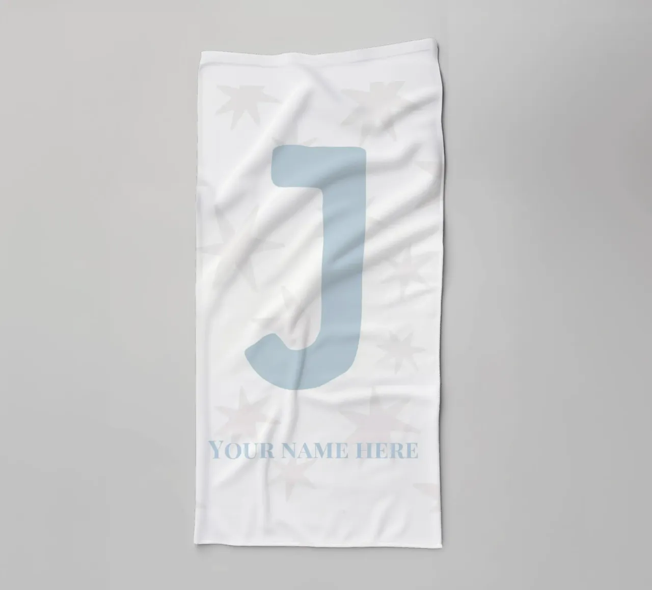Letter J, Personalized Name Print, Personalized initial towel by The Custom Letter