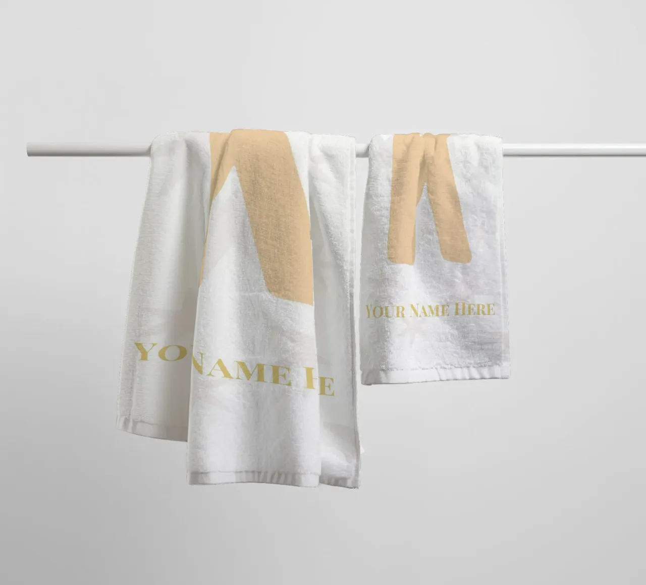 Letter K, Personalized Name Print, Personalized initial towel by The Custom Letter