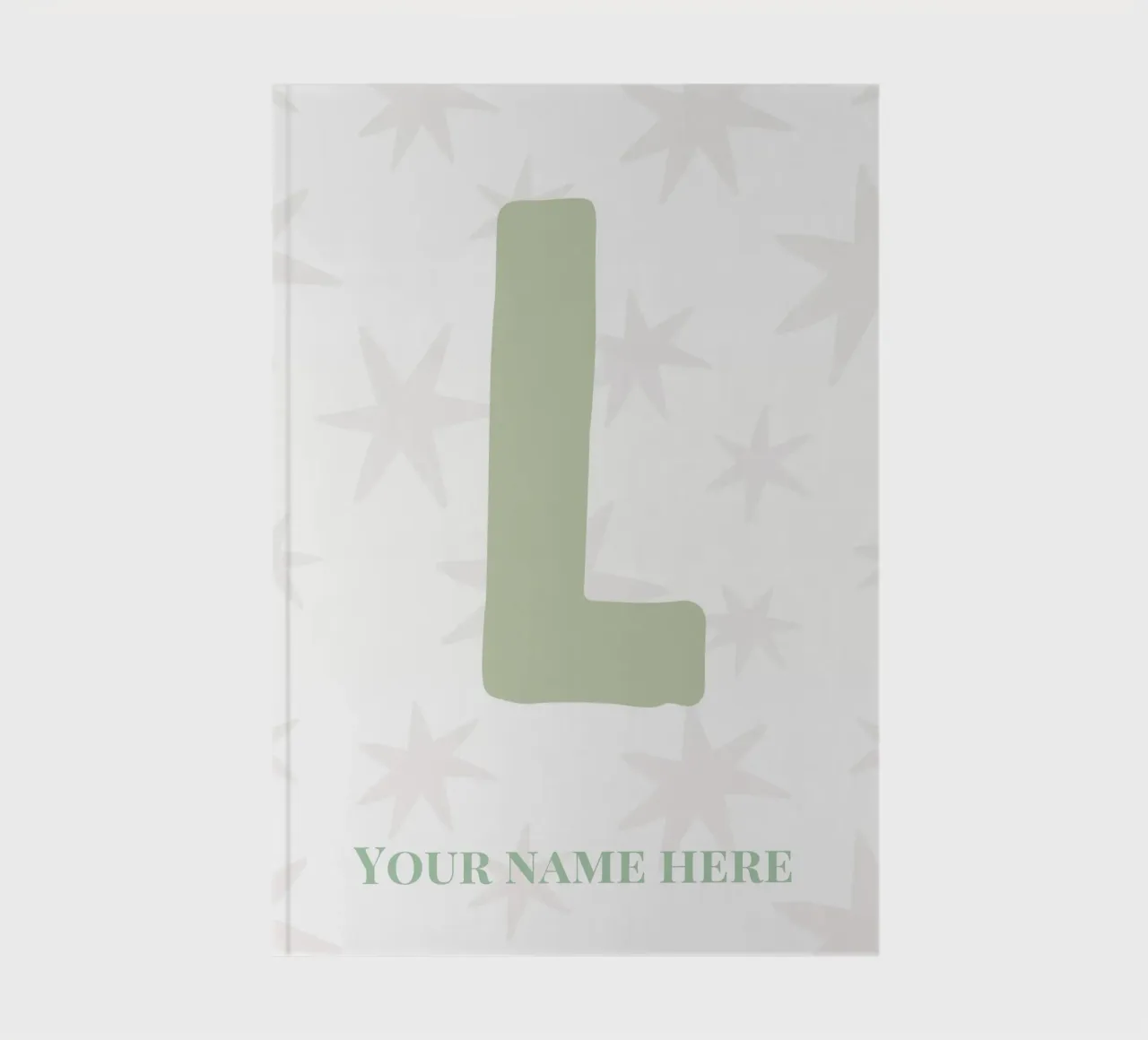 Letter L, Personalized Name Print, Personalized initial notebook by The Custom Letter