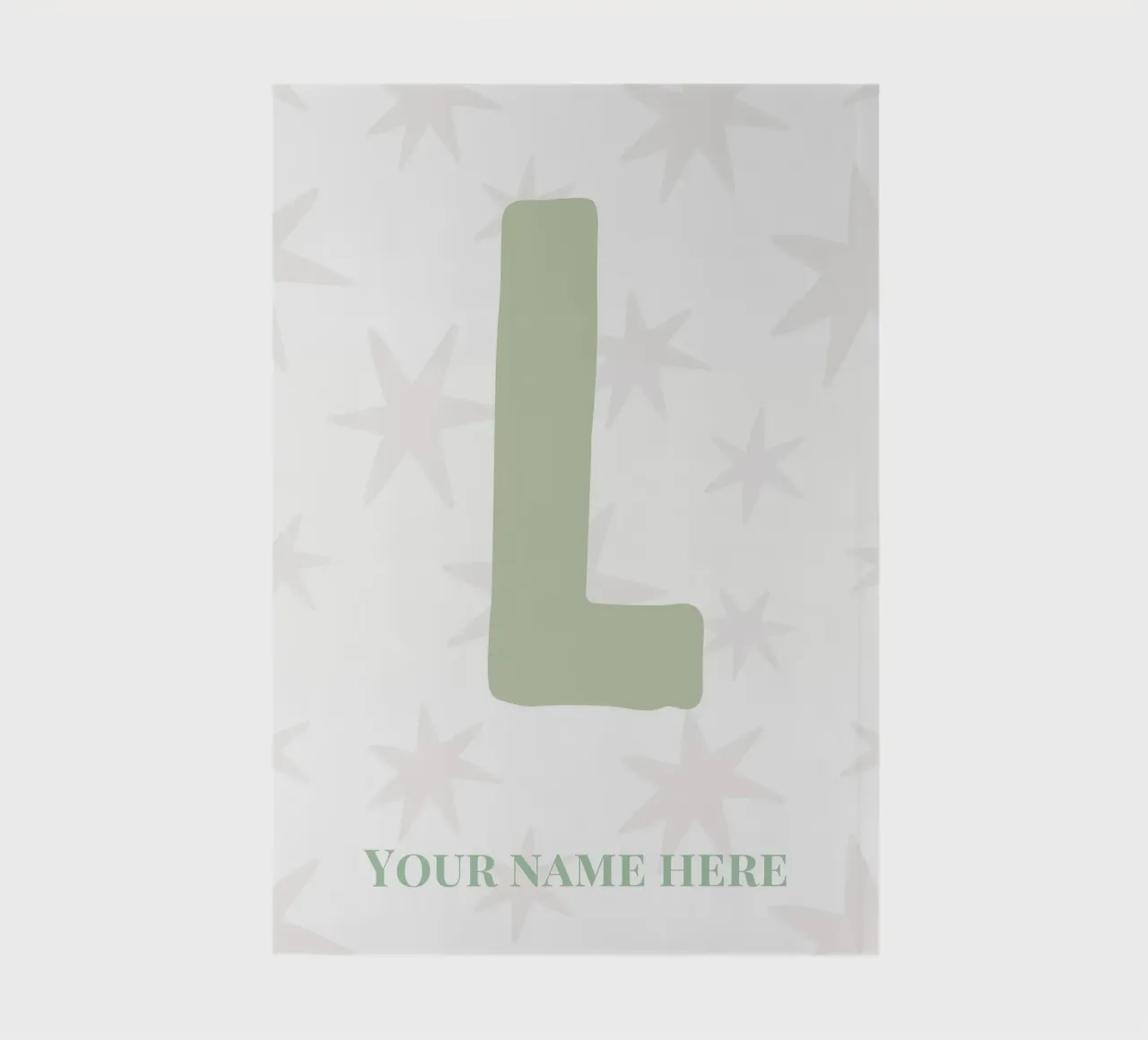 Letter L, Personalized Name Print, Personalized initial notebook by The Custom Letter