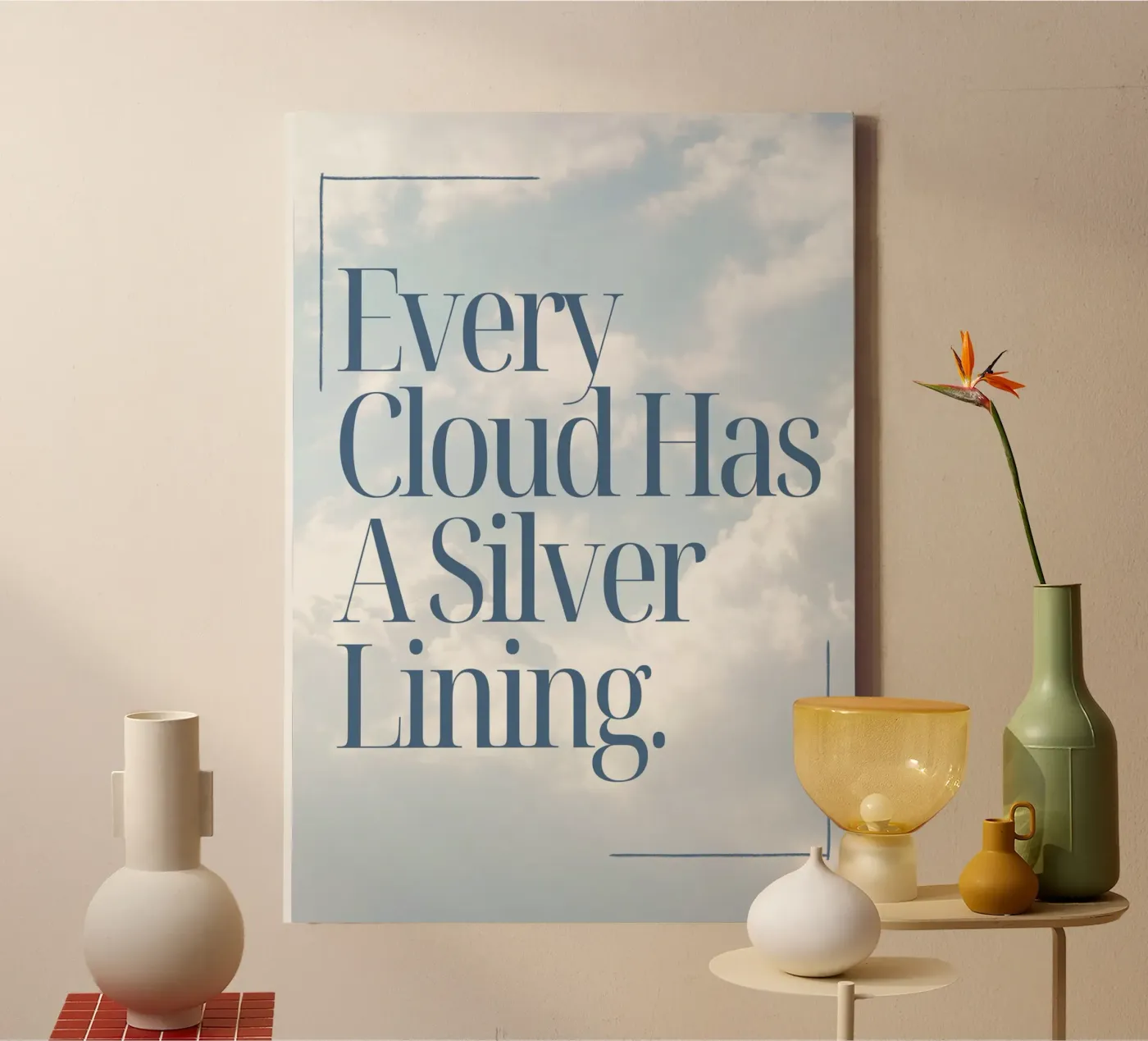 EVERY CLOUD Leinwand von ARTEVO