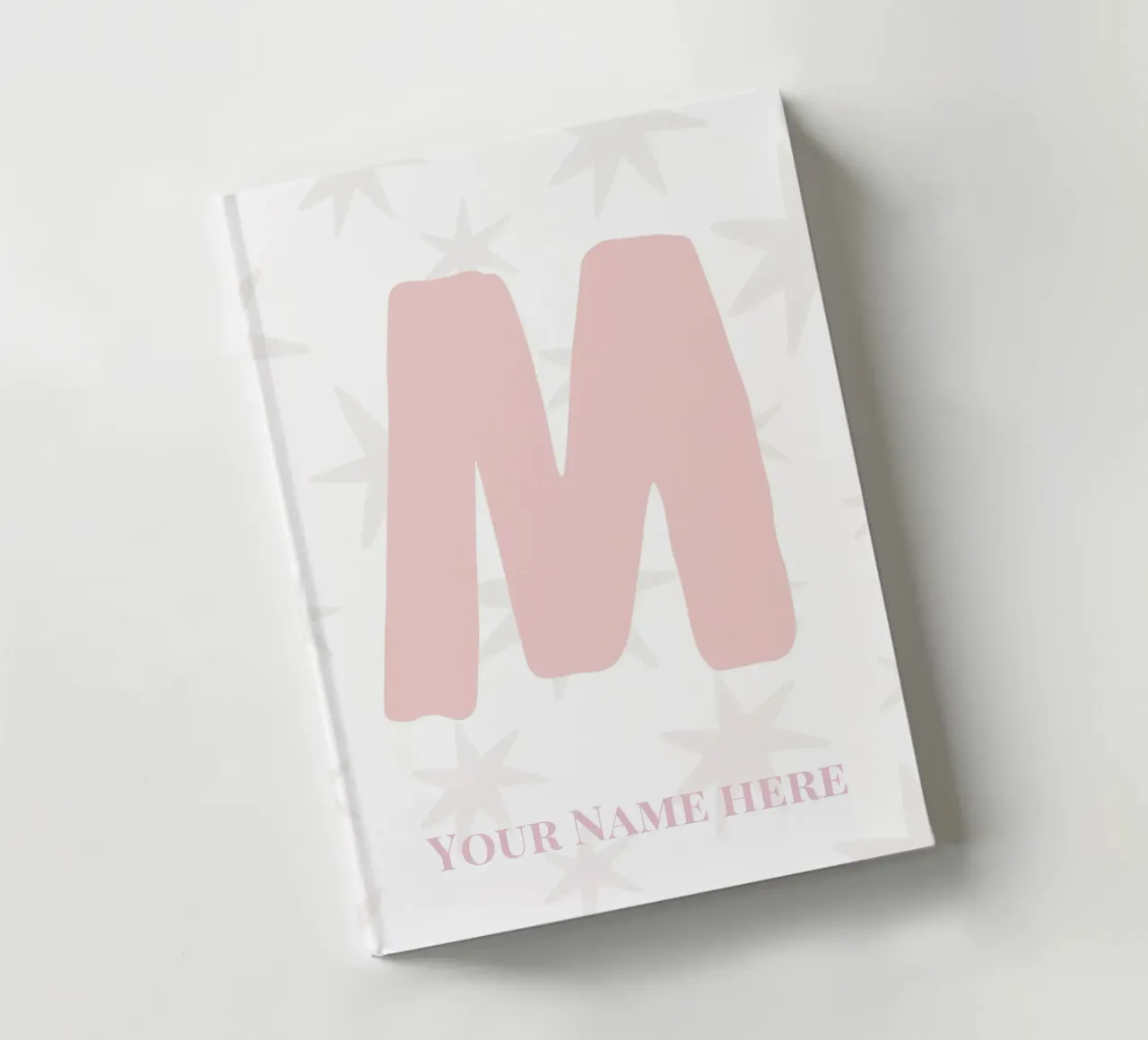 Letter M, Personalized Name Print, Personalized initial notebook by The Custom Letter