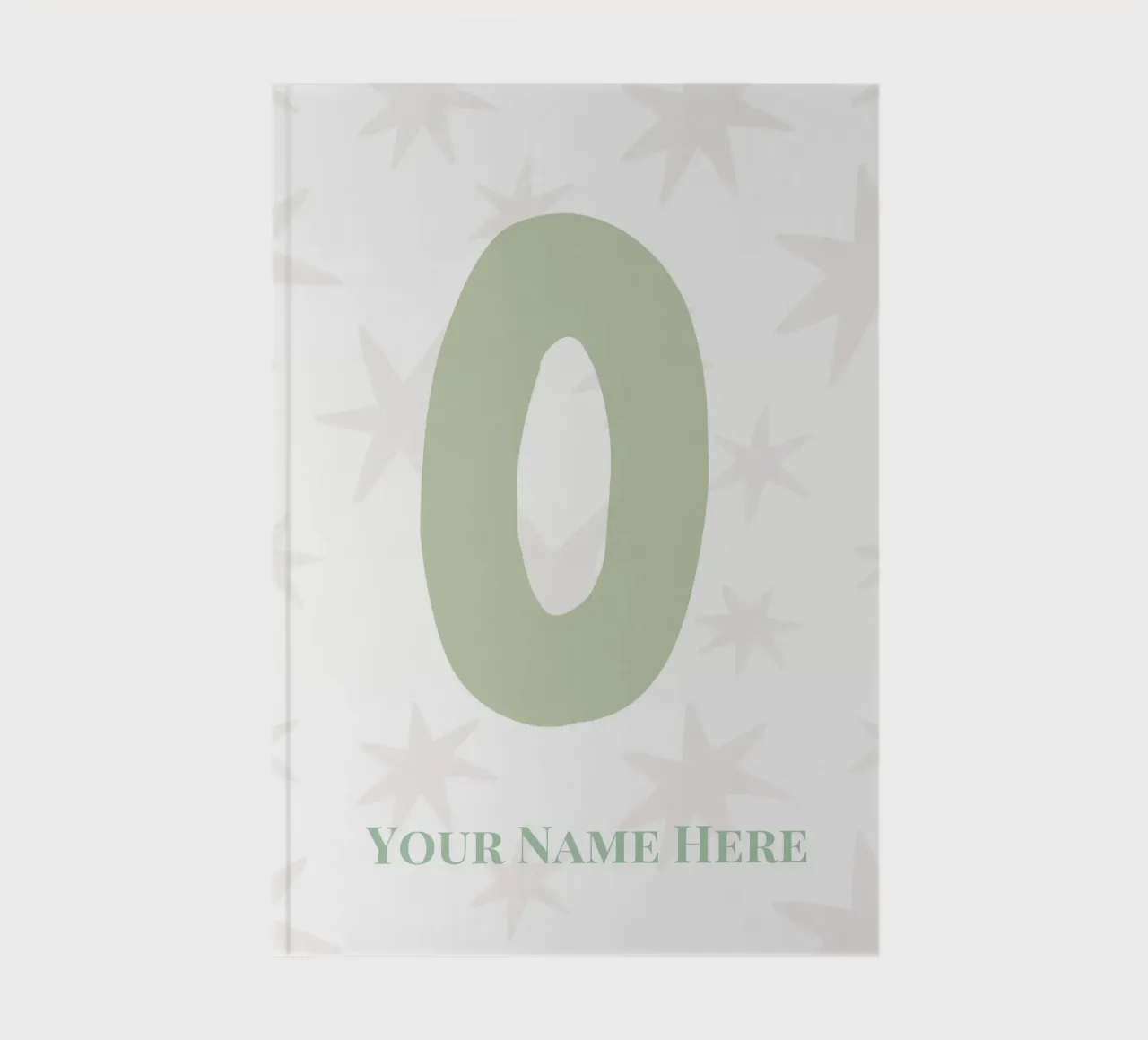 Letter O, Personalized Name Print, Personalized initial notebook by The Custom Letter