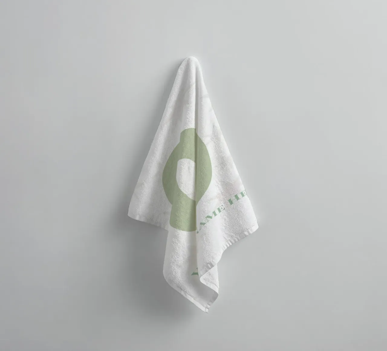 Letter O, Personalized Name Print, Personalized initial towel by The Custom Letter