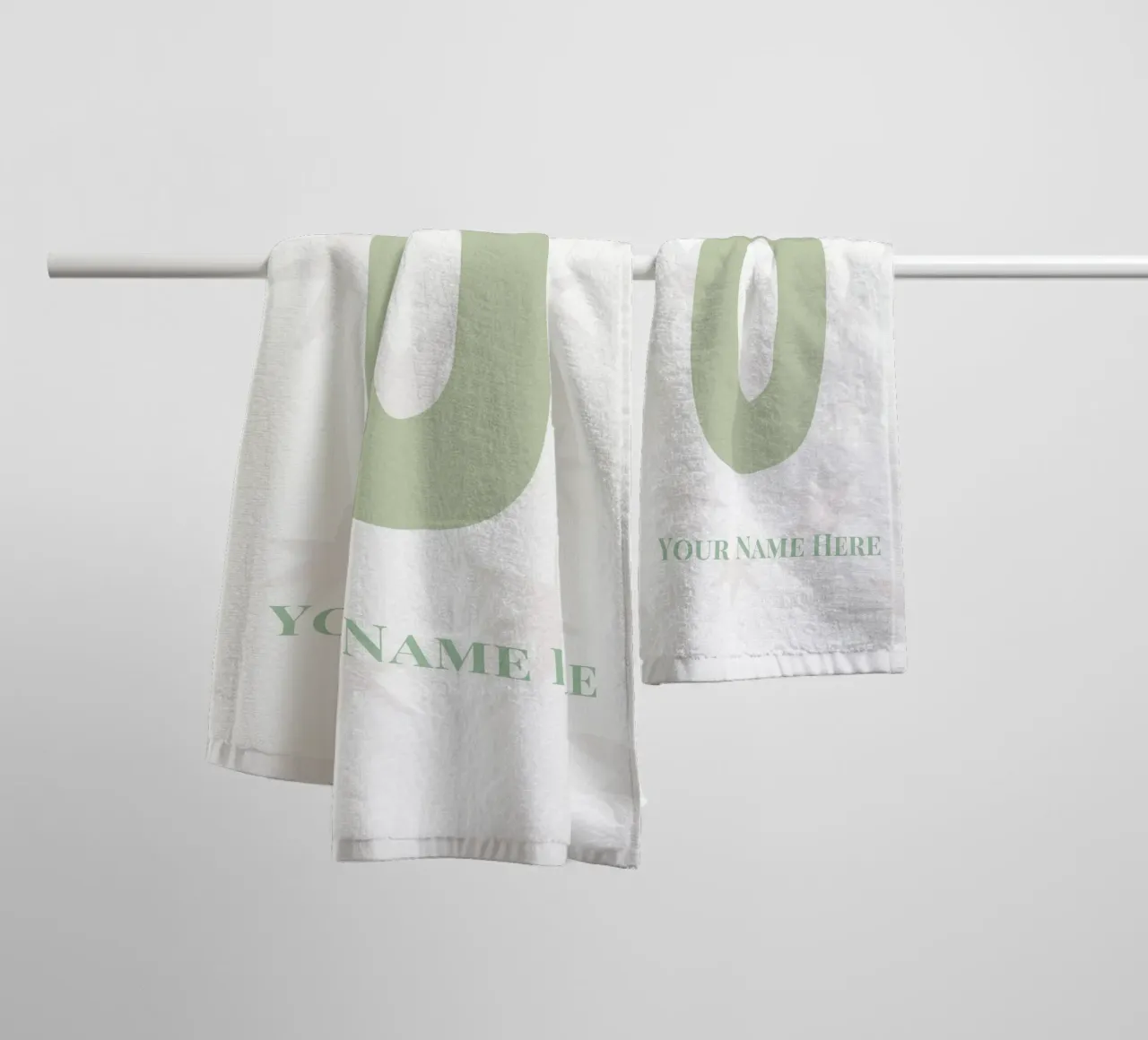 Letter O, Personalized Name Print, Personalized initial towel by The Custom Letter