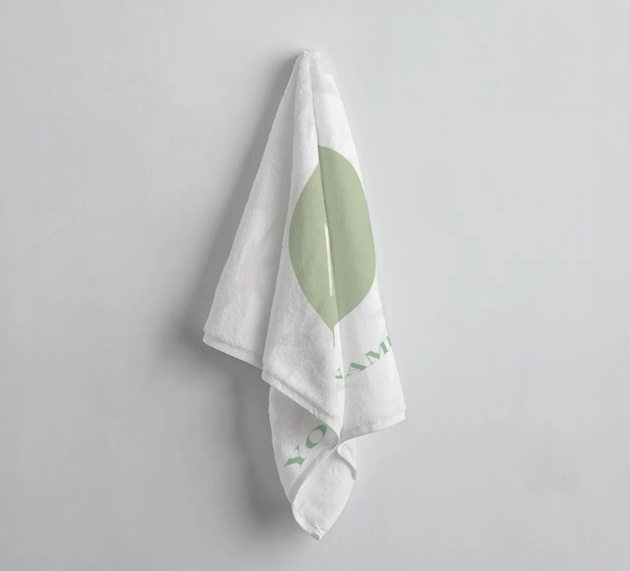 Letter O, Personalized Name Print, Personalized initial towel by The Custom Letter