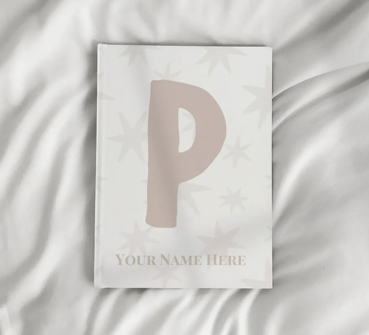 Letter P, Personalized Name Print, Personalized initial notebook by The Custom Letter