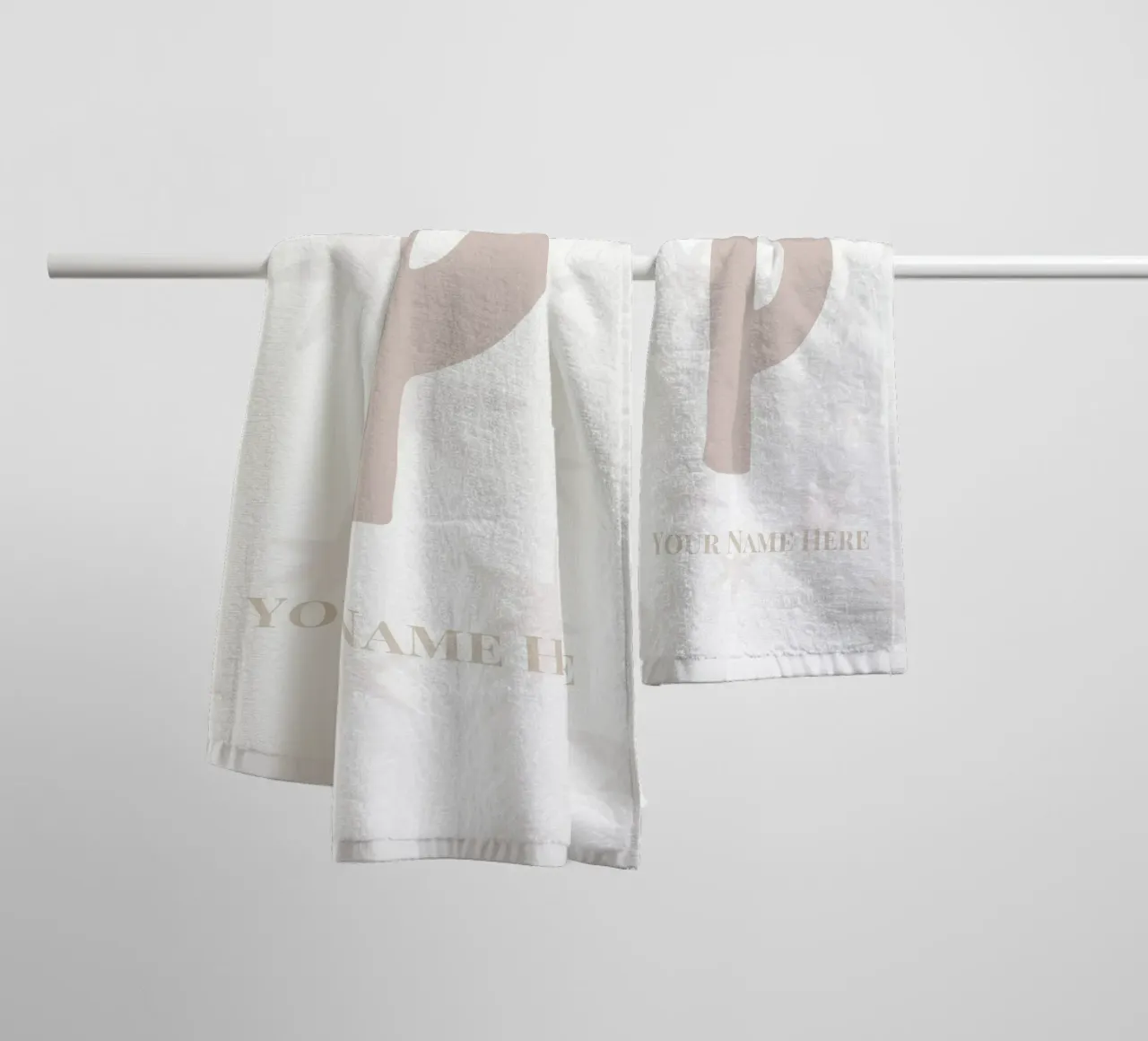 Letter P, Personalized Name Print, Personalized initial towel by The Custom Letter