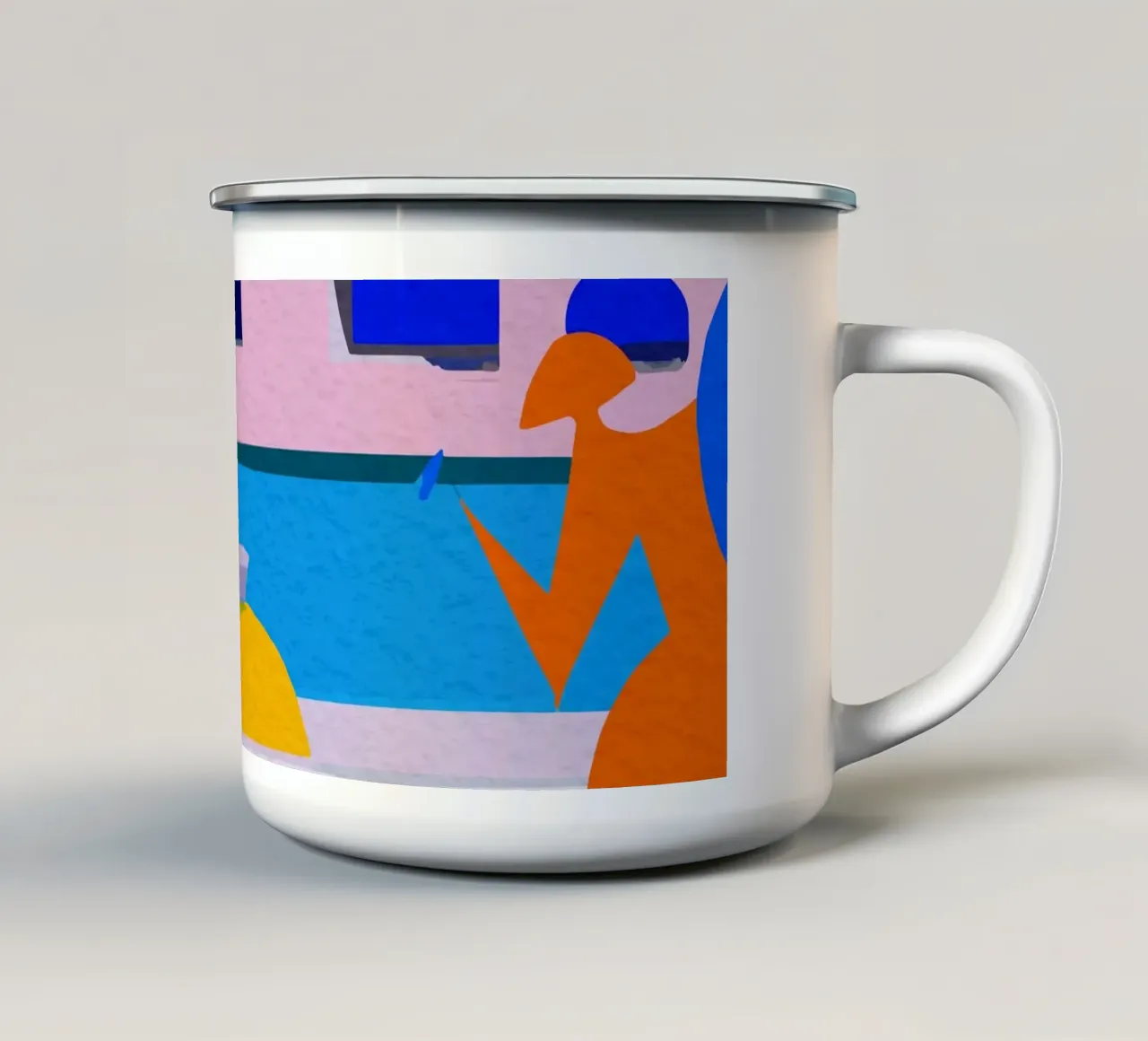 Vue sur la Mer – Dolce Riviera tazza in smalto da Couleursdusud