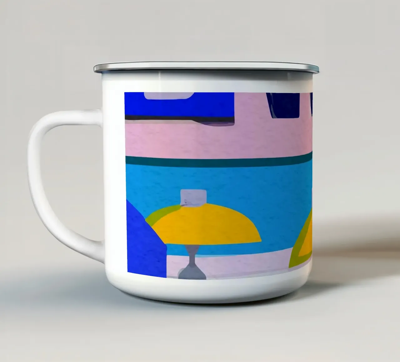 Vue sur la Mer – Dolce Riviera tazza in smalto da Couleursdusud