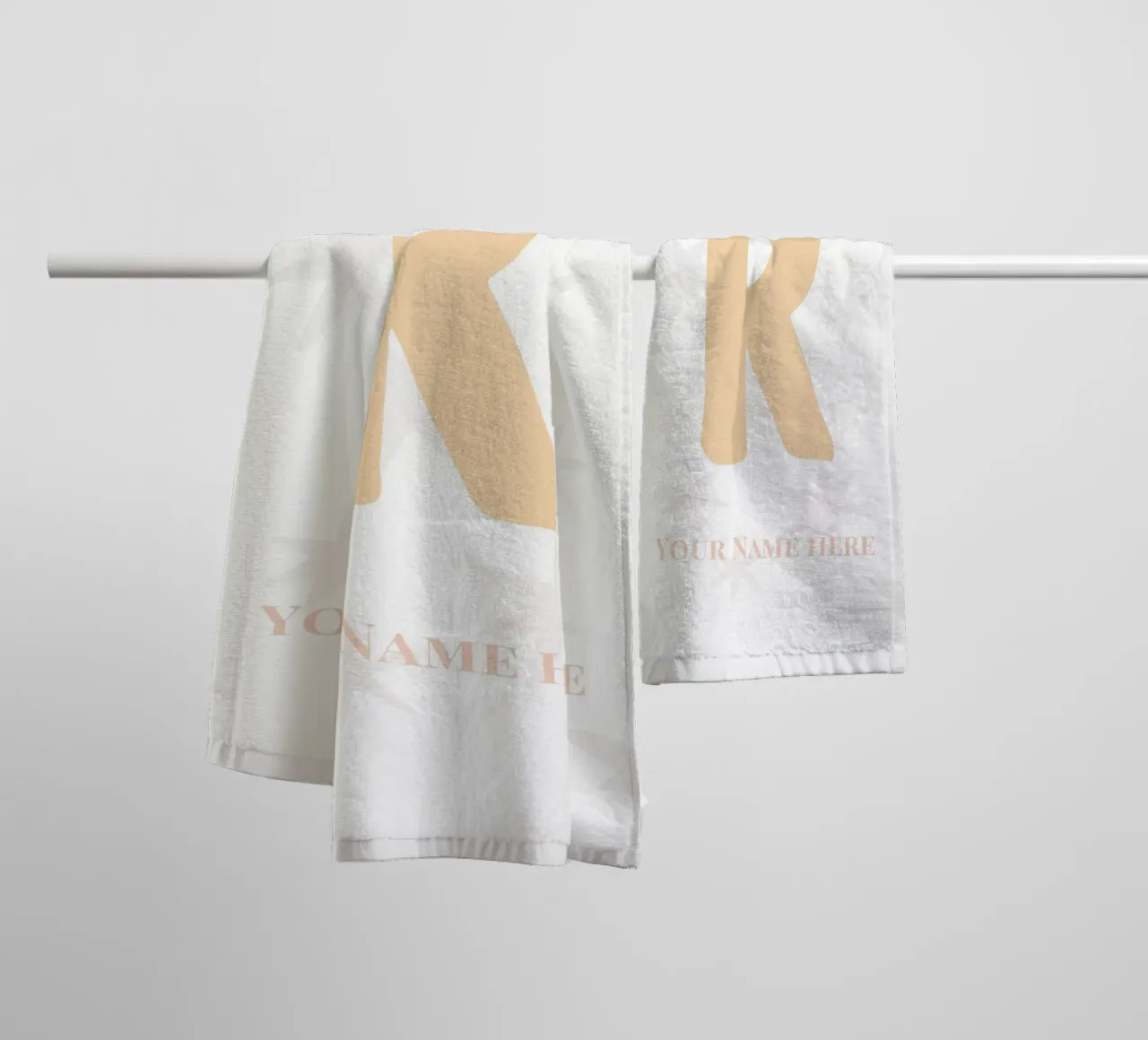 Letter R, Personalized Name Print, Personalized initial towel by The Custom Letter