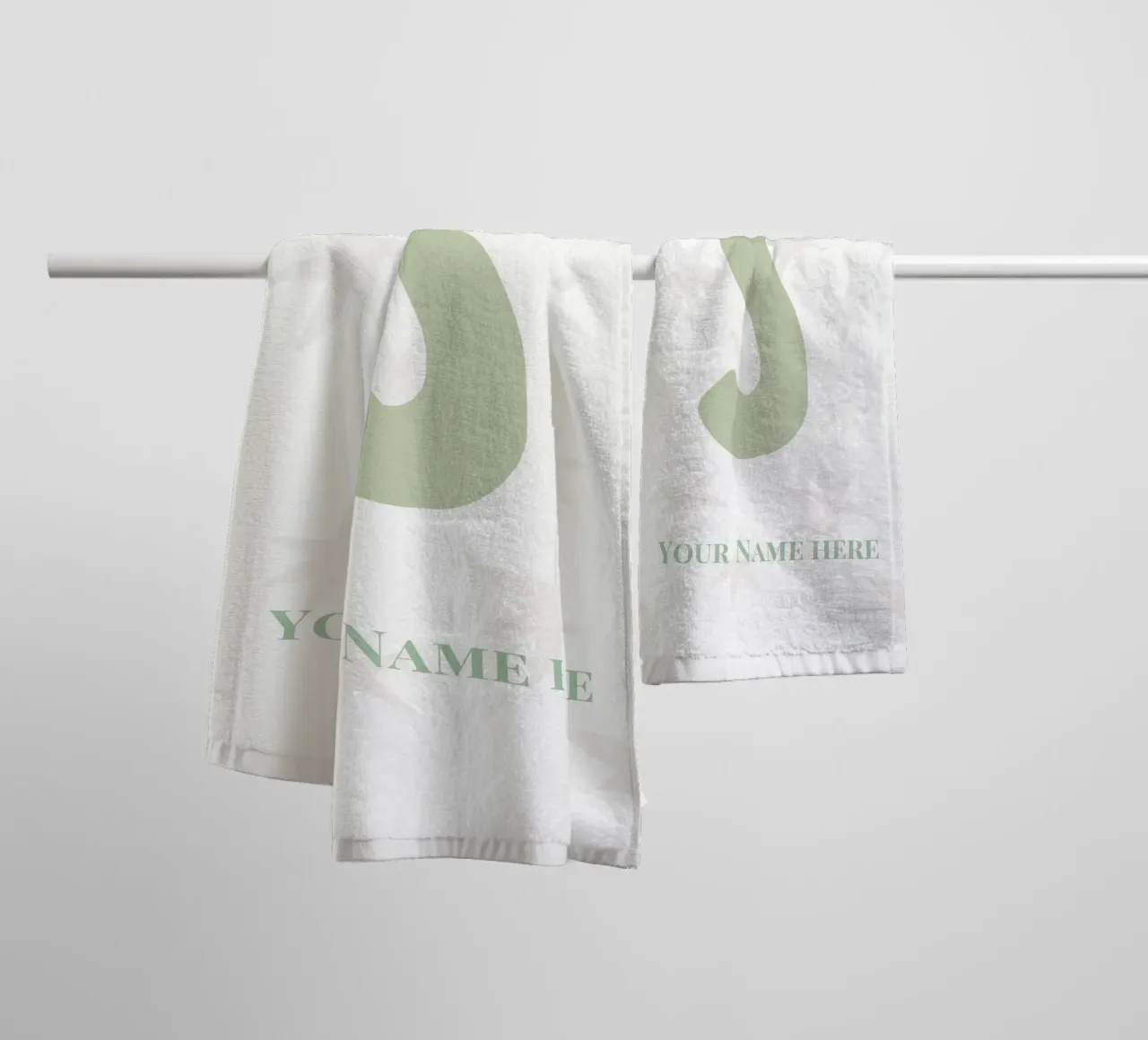 Letter S, Personalized Name Print, Personalized initial towel by The Custom Letter