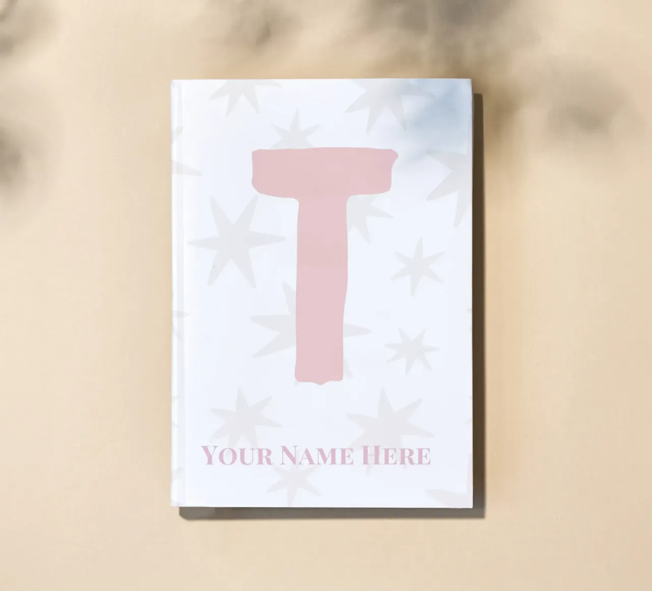 Letter T, Personalized Name Print, Personalized initial notebook by The Custom Letter