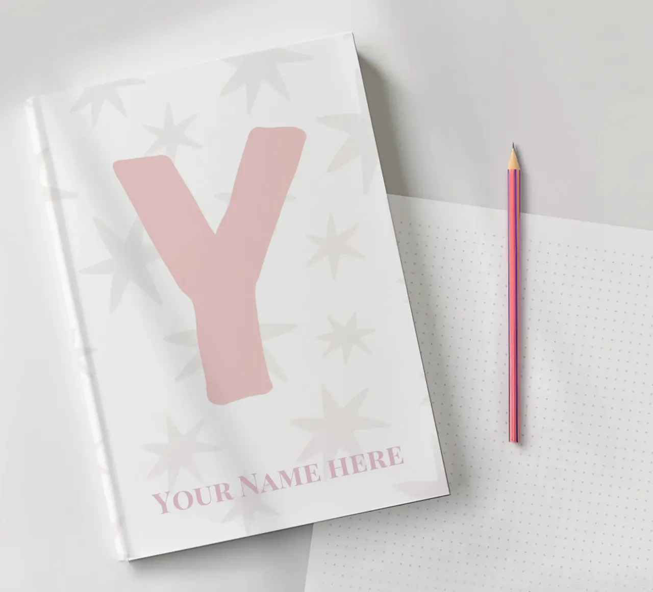 Letter Y, Personalized Name Print, Personalized initial notebook by The Custom Letter