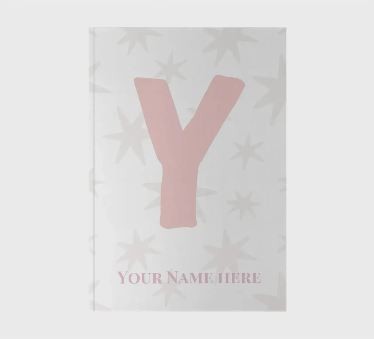 Letter Y, Personalized Name Print, Personalized initial notebook by The Custom Letter