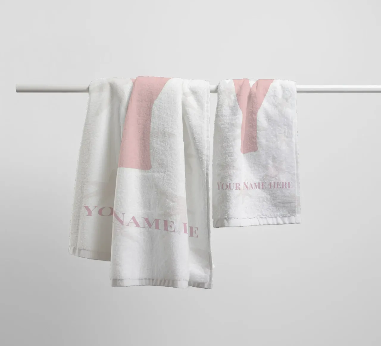 Letter Y, Personalized Name Print, Personalized initial towel by The Custom Letter