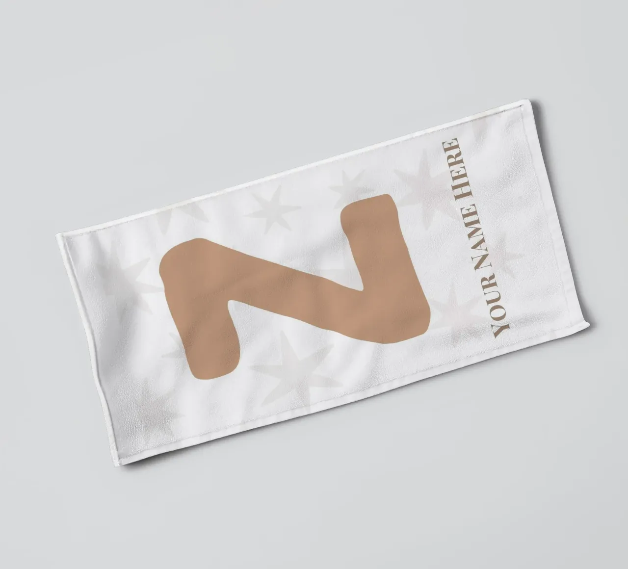 Letter Z, Personalized Name Print, Personalized initial towel by The Custom Letter