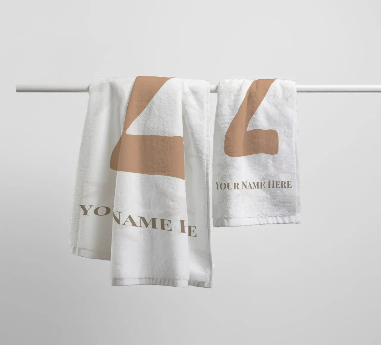 Letter Z, Personalized Name Print, Personalized initial towel by The Custom Letter