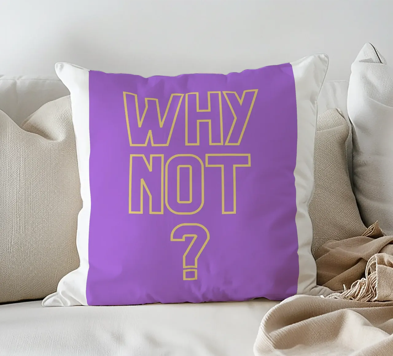 Why not? cuscino da AESTHETIC VIBES by Isabel