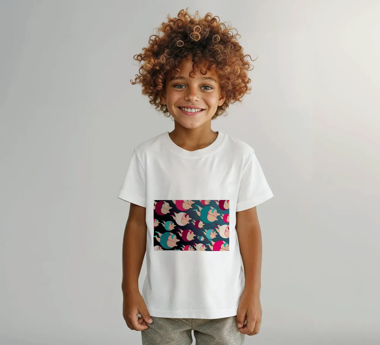 Night time swimmers kids t-shirt by Maria Kritzas