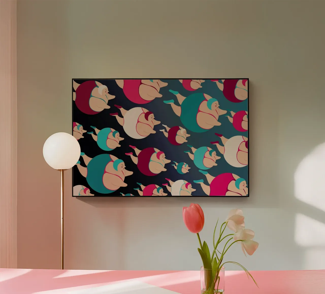 Night time swimmers plexiglass da Maria Kritzas