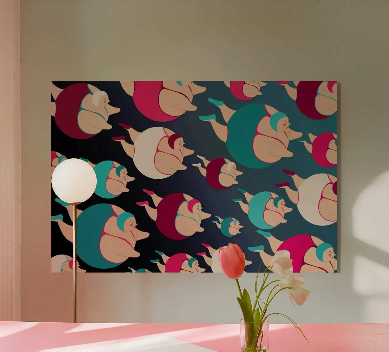 Night time swimmers plexiglass da Maria Kritzas