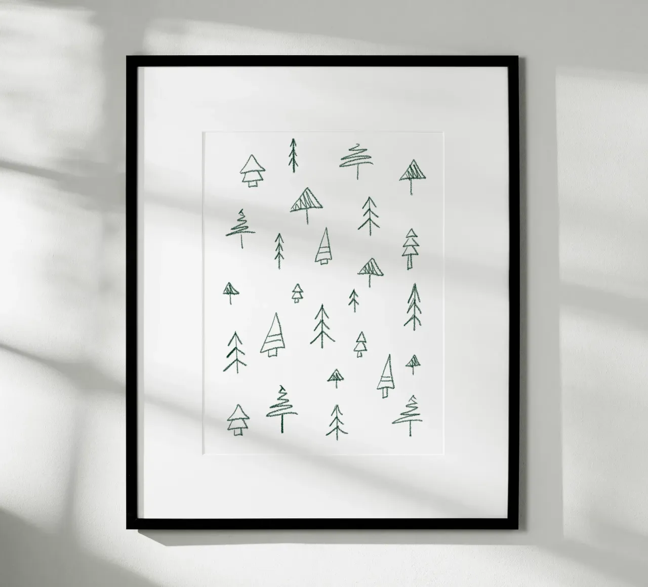 Weihnachten Bäume Poster, Christmas Trees, Poster Wald X-Mas poster de LIMITED EDITION LETTERS