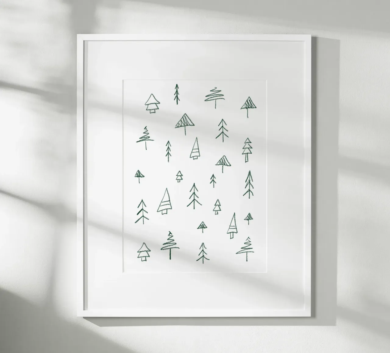 Weihnachten Bäume Poster, Christmas Trees, Poster Wald X-Mas poster de LIMITED EDITION LETTERS