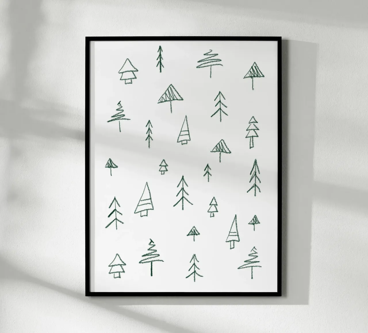Weihnachten Bäume Poster, Christmas Trees, Poster Wald X-Mas poster de LIMITED EDITION LETTERS